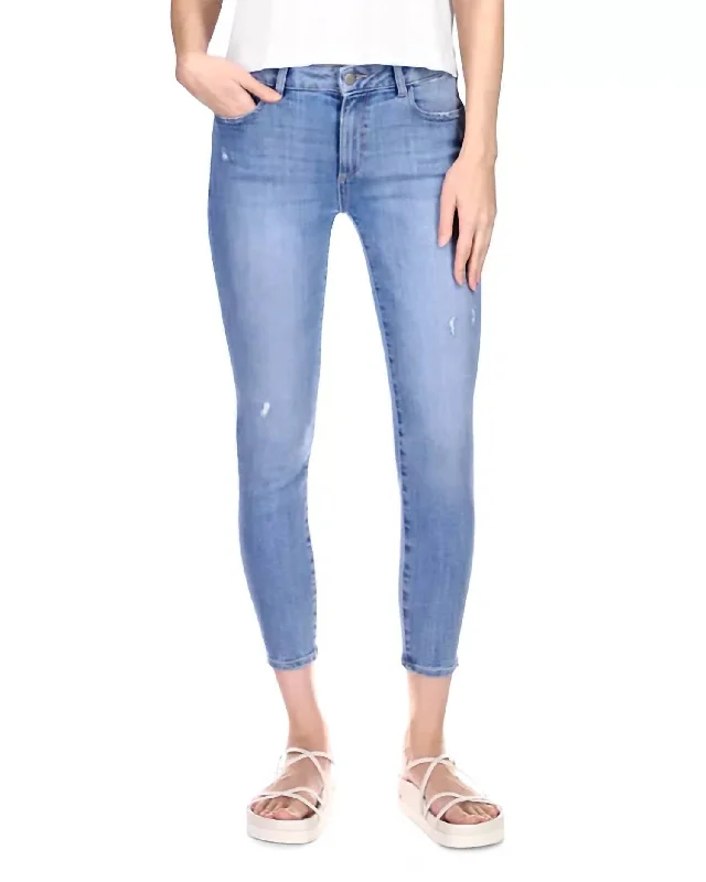 Women's Florence Skinny Jeans In Cloud Distressed