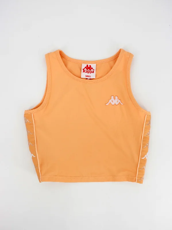 Women's Brand Logo Printed Sport Top,Light Orange