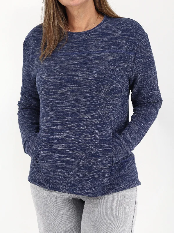 Women's Textured Sports Top,Blue