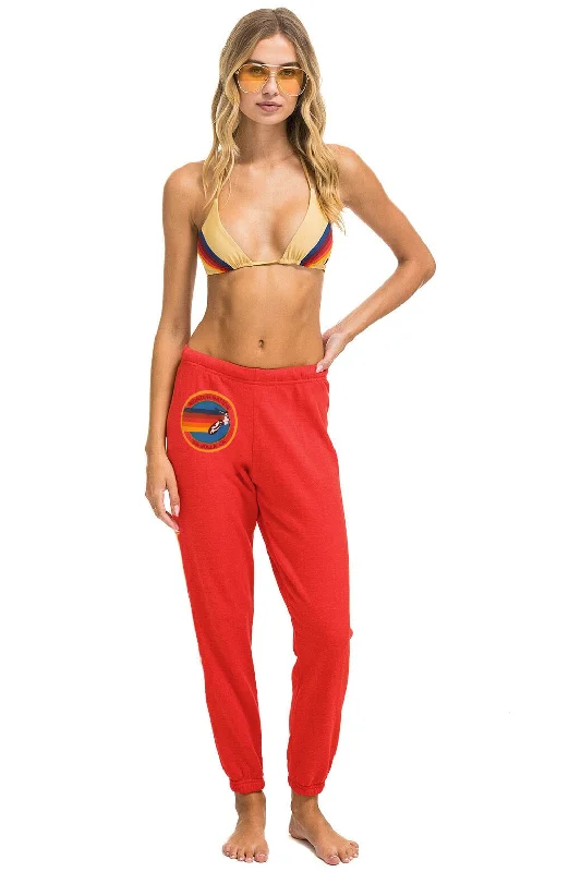 AVIATOR NATION LA JOLLA SWEATPANTS - RED