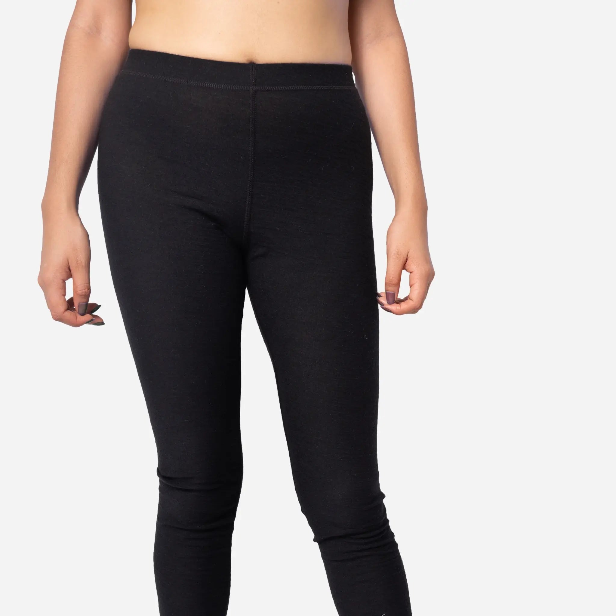 Women's Alpaca Wool Leggings: 160 Ultralight