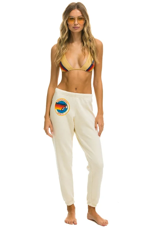 AVIATOR NATION MIAMI SWEATPANTS - VINTAGE WHITE