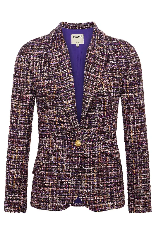 Chamberlain Blazer - Purple Multi Tweed